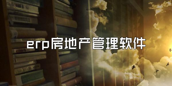 erp房地产管理软件