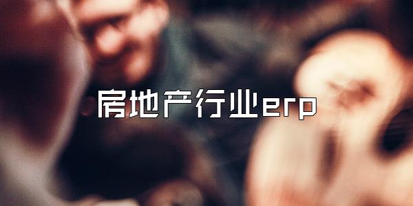 房地产行业erp