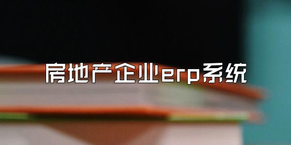 房地产企业erp系统