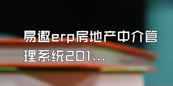 易遨erp房地产中介管理系统2010_3