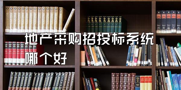 地产采购招投标系统哪个好