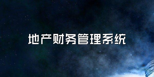 地产财务管理系统
