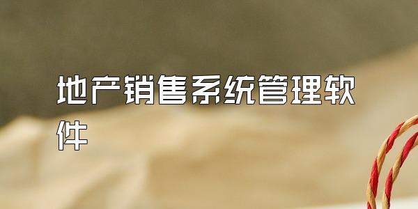 地产销售系统管理软件