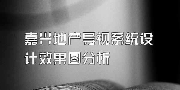 嘉兴地产导视系统设计效果图分析