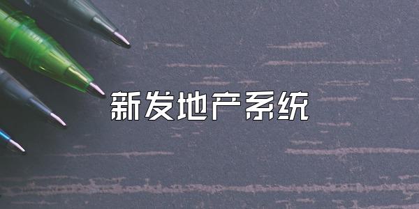 新发地产系统