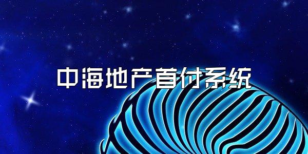 中海地产首付系统