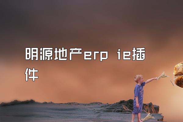 明源地产erp ie插件